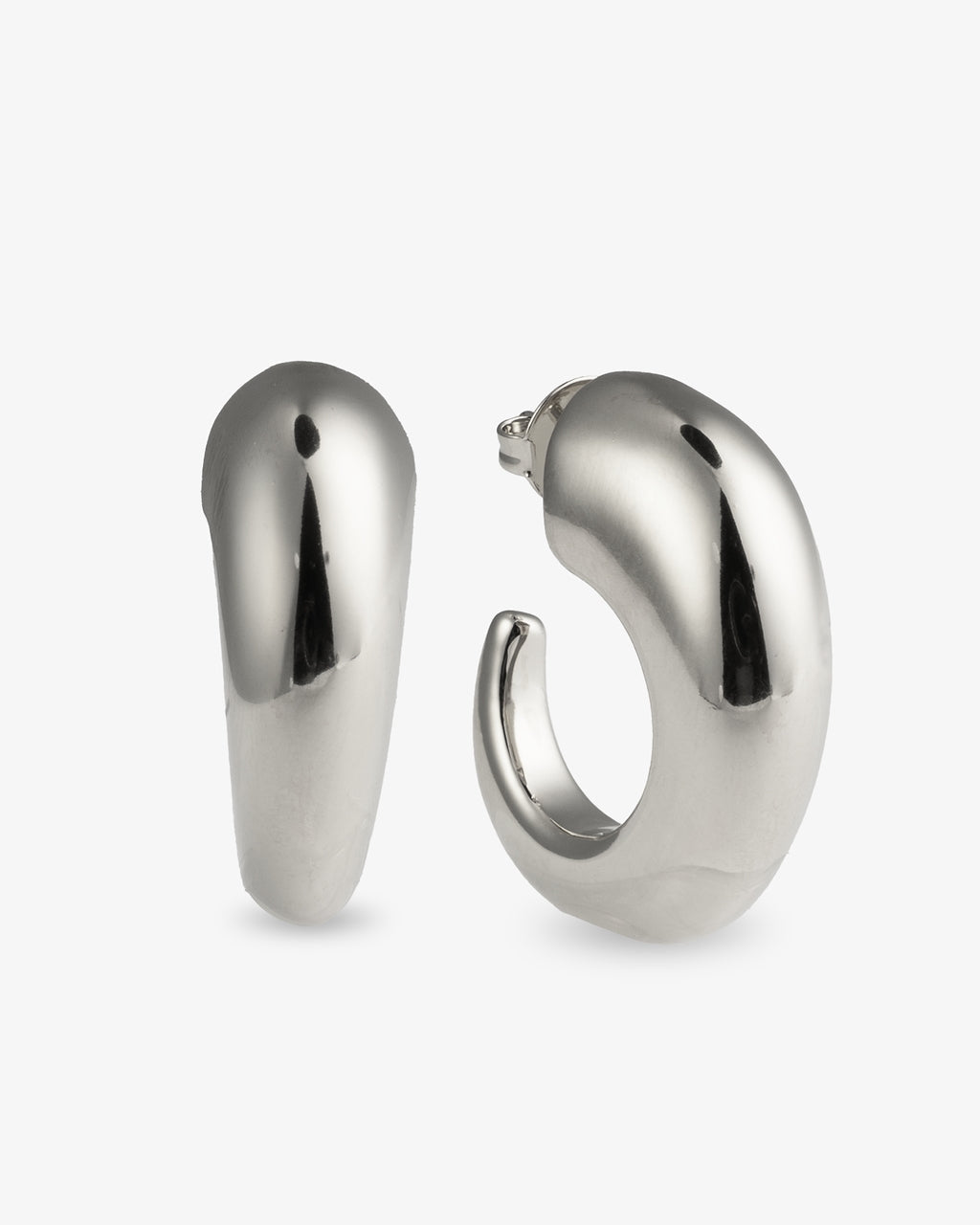 Camila Chunky Sculptural Gold Open Hoop Earrings