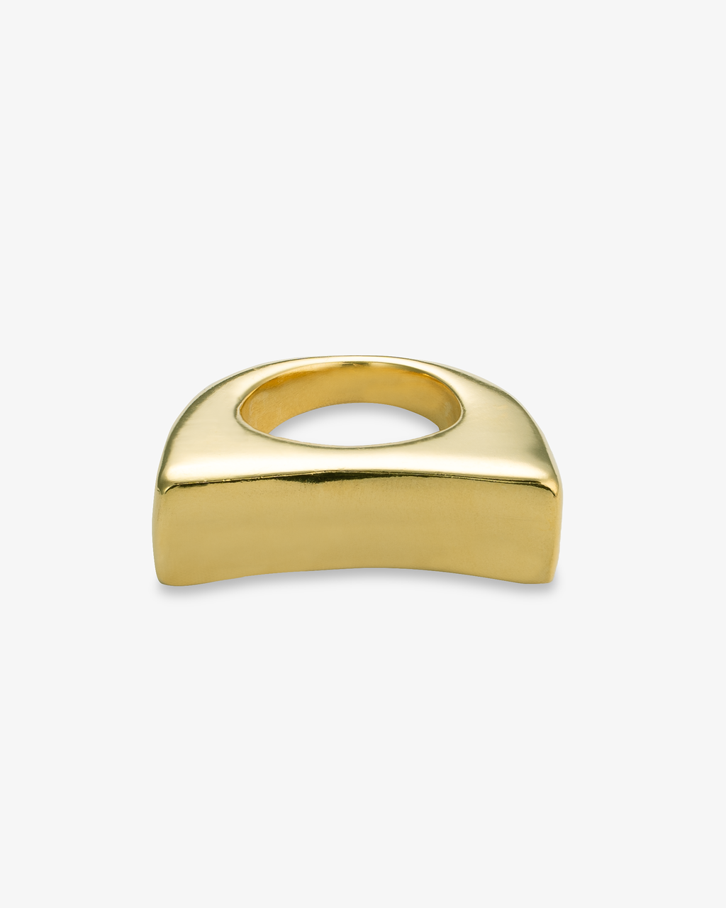 Caroline Wide Curved Gold Statement Ring