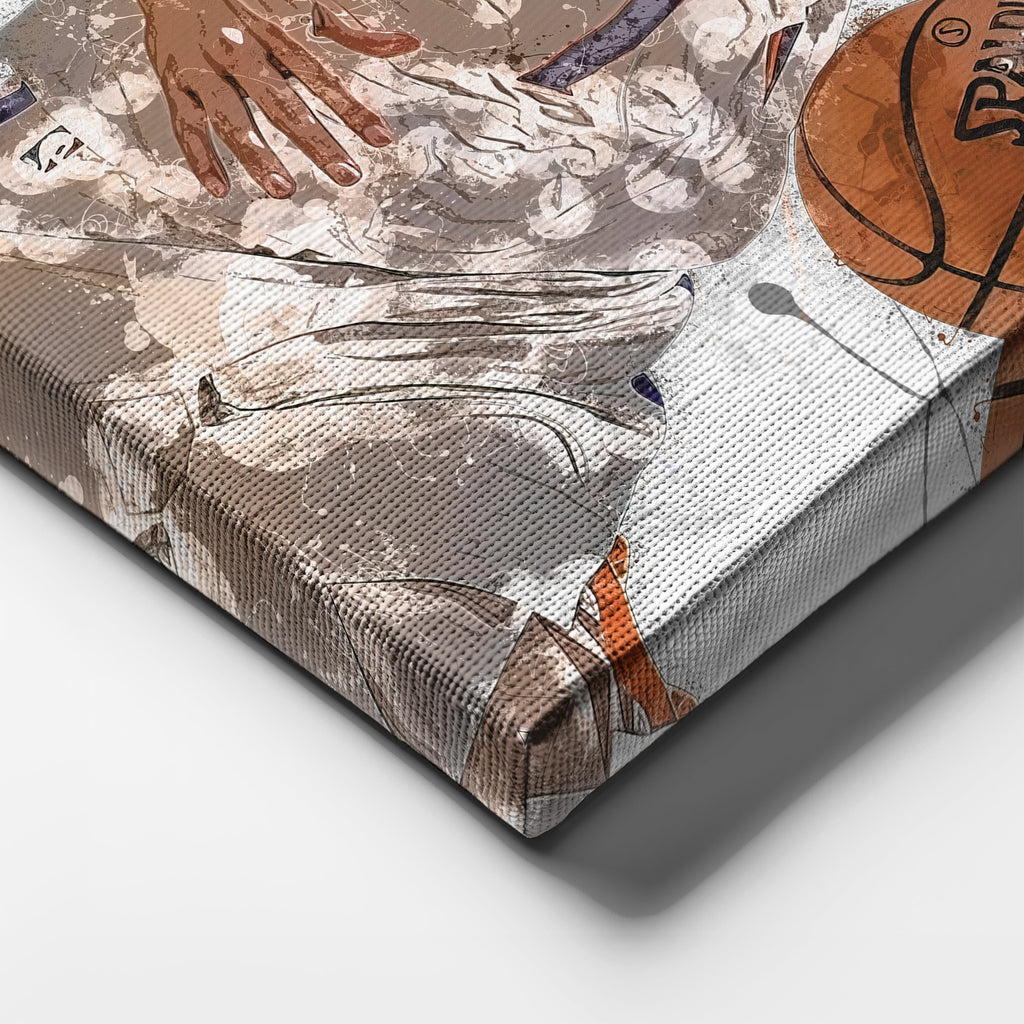 Devin Booker Canvas Art – Phoenix Suns Superstar Wall Decor