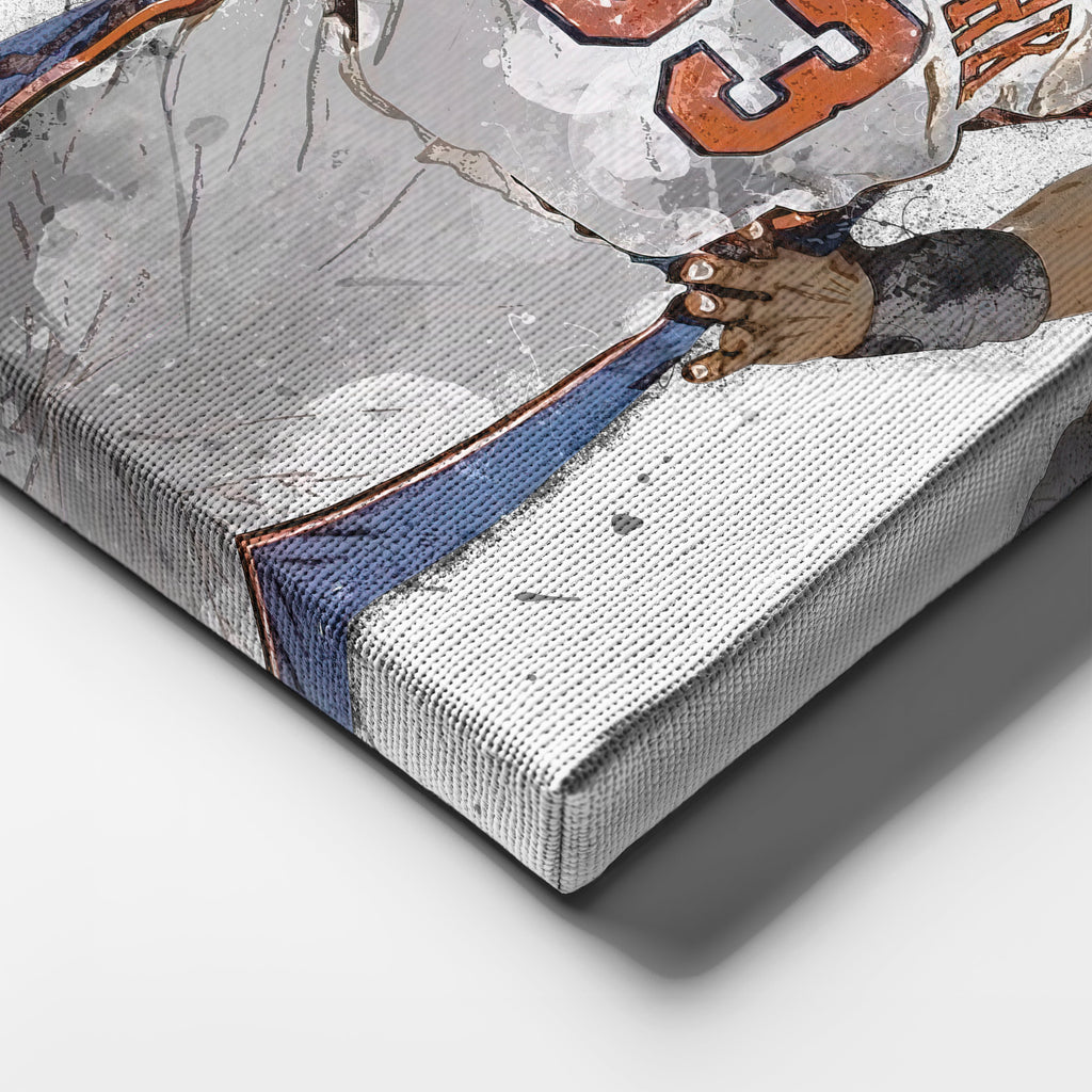 Patrick Ewing Canvas Art – New York Knicks Wall Decor