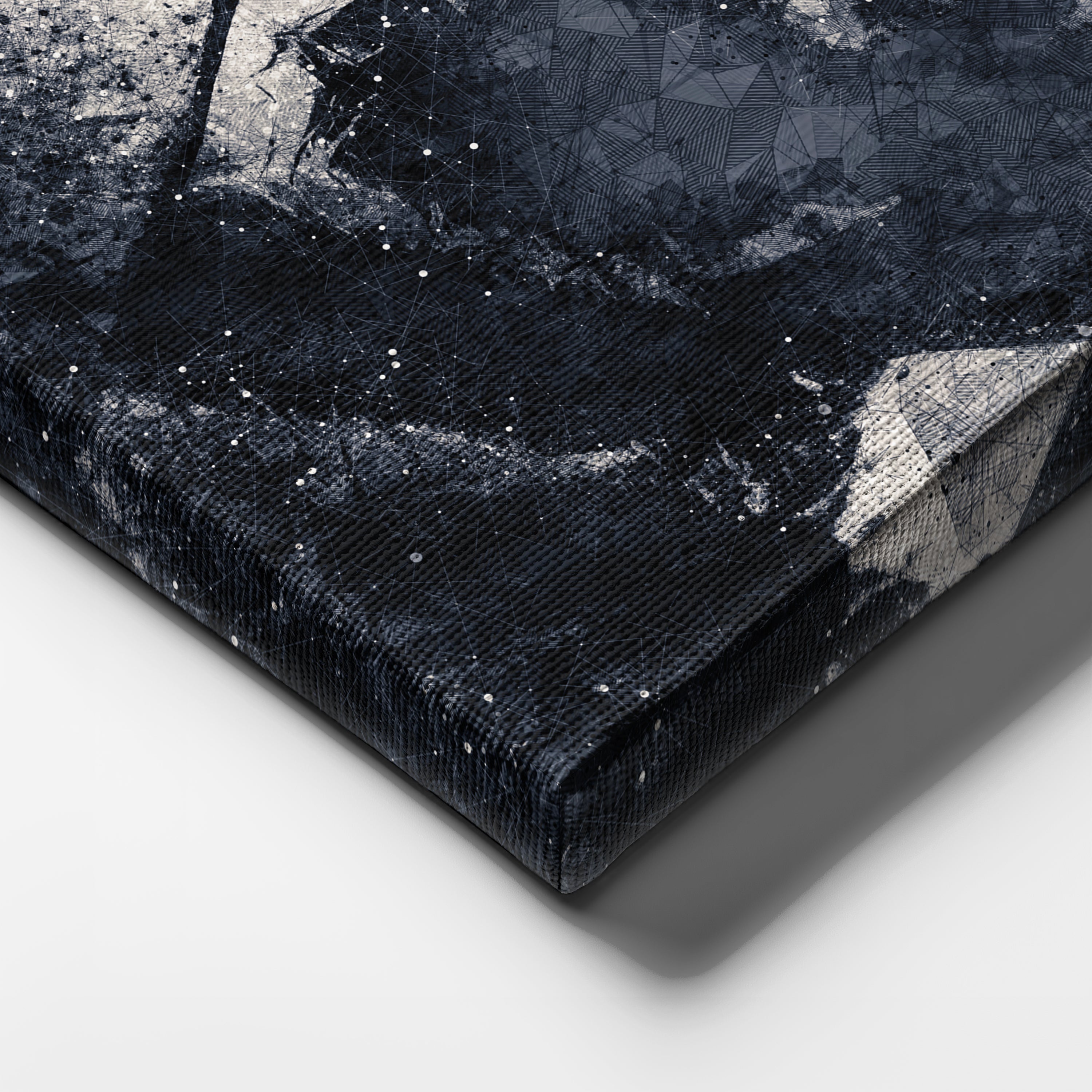 Marvin Gaye Canvas Art – Geometric Music Wall Decor