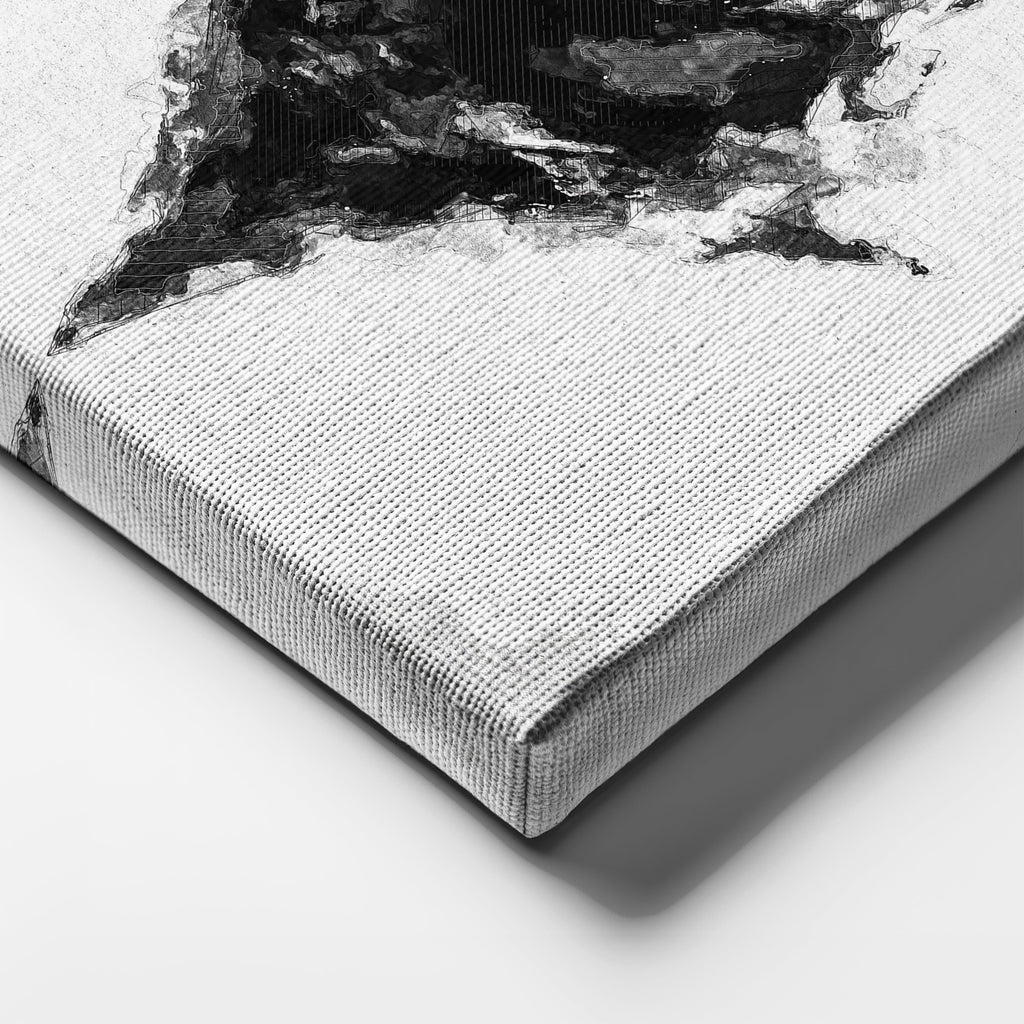 Batman Face Canvas – DC Comics Wall Art Gift for Superhero Fans and Man Cave Decor