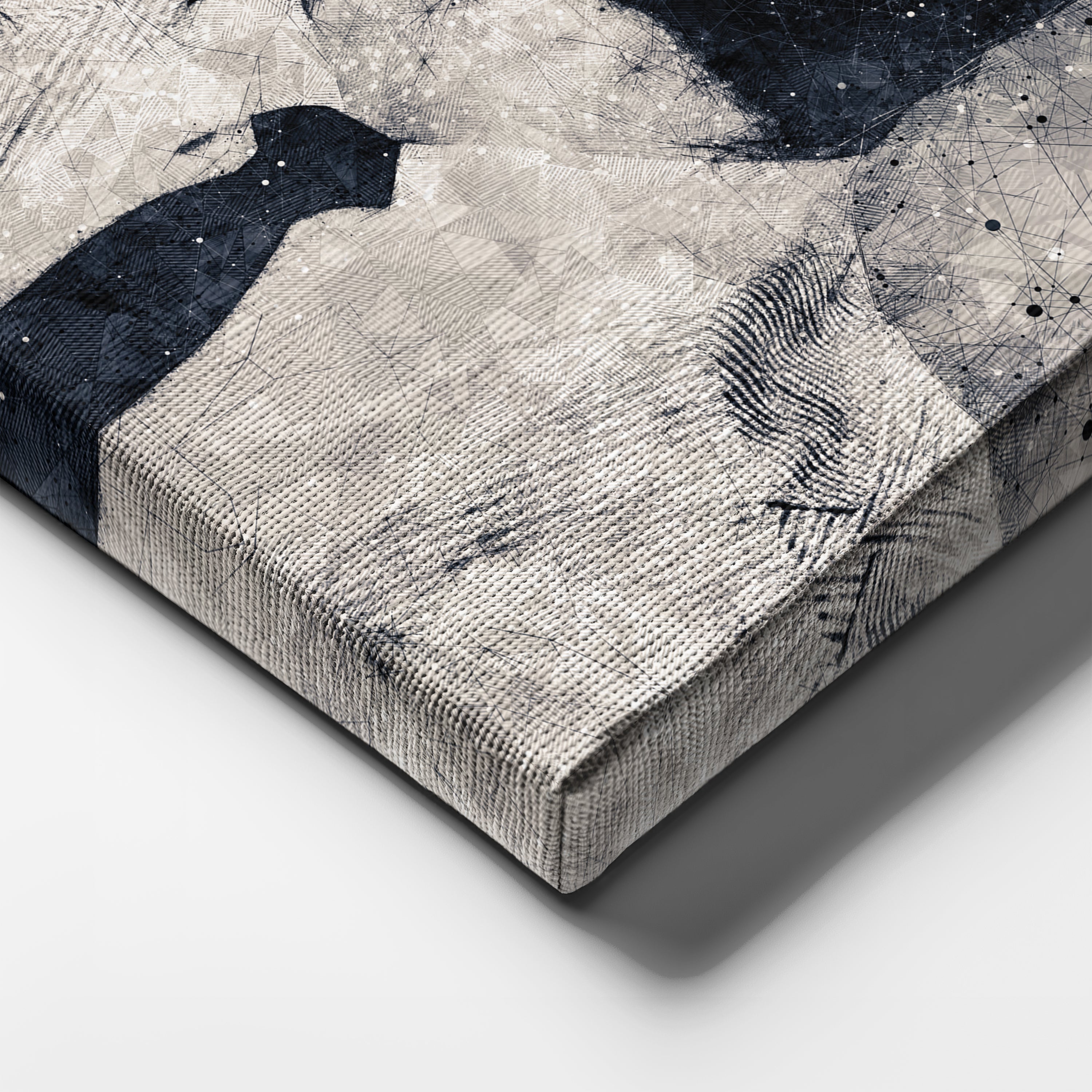 Malcolm X Canvas Art – Civil Rights Geometric Wall Decor