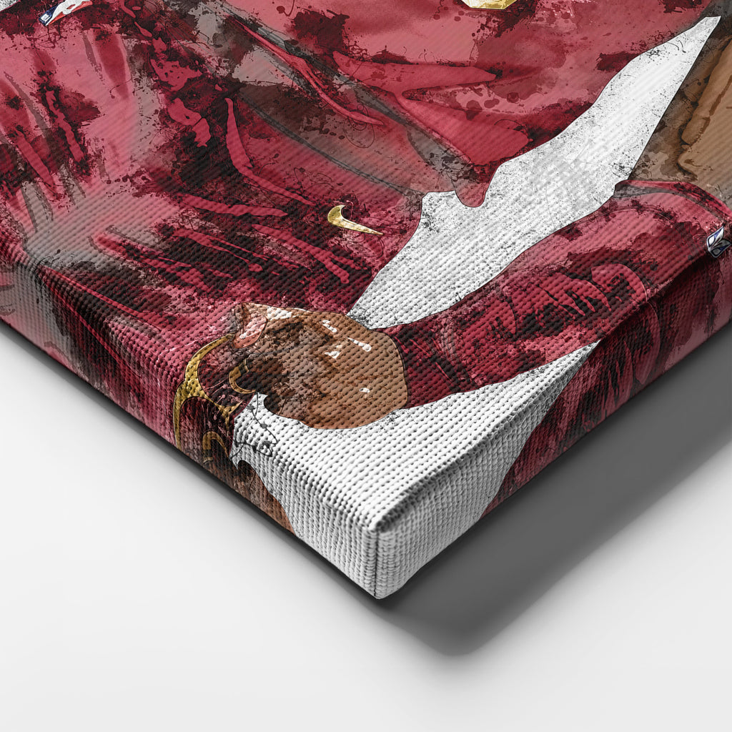 Donovan Mitchell Canvas Art – Cleveland Cavaliers Wall Decor