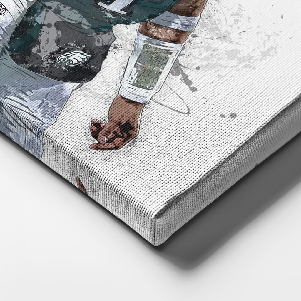 Jalen Hurts & Saquon Barkley Canvas Art – Philadelphia Eagles Wall Art