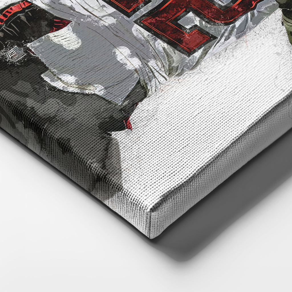 Tom Brady Canvas Art – Tampa Bay Buccaneers Wall Decor