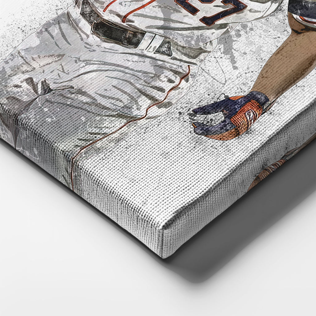 Yordan Alvarez & Jose Altuve Canvas Art – Houston Astros Wall Decor