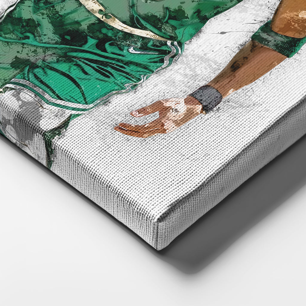 Jayson Tatum Canvas Art – Boston Celtics Superstar Wall Decor