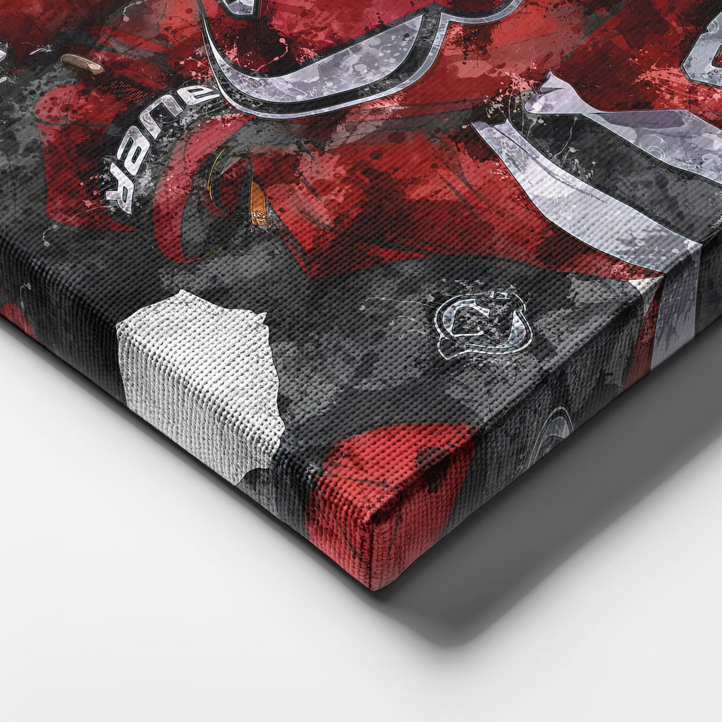 Jack Hughes Canvas Art – New Jersey Devils Wall Decor