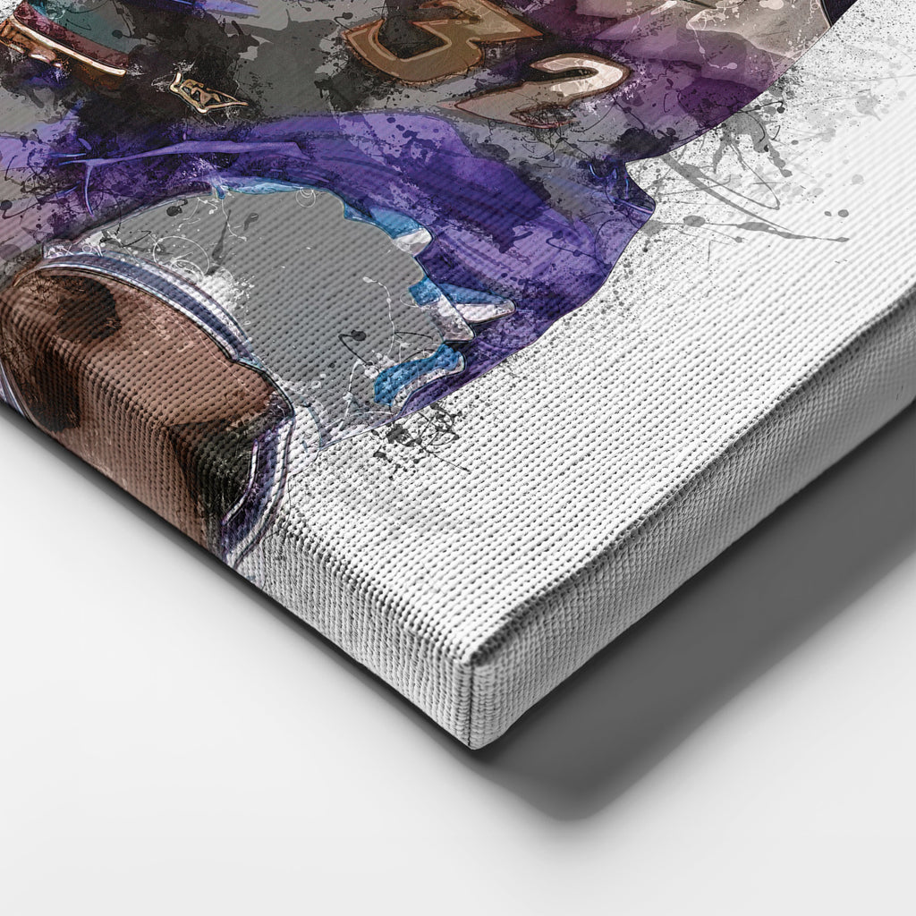 Karl Malone Canvas Art – Utah Jazz Wall Decor