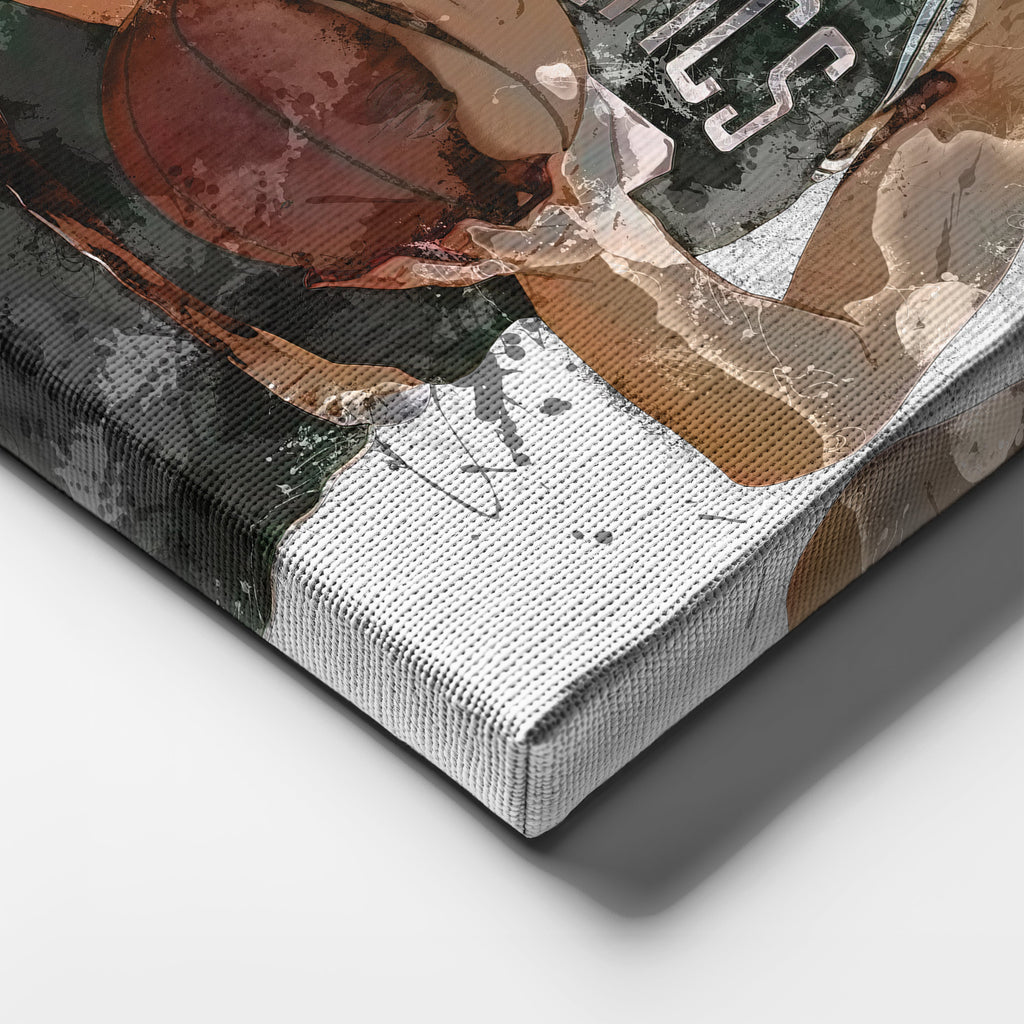 Larry Bird Canvas Art – Boston Celtics Wall Decor