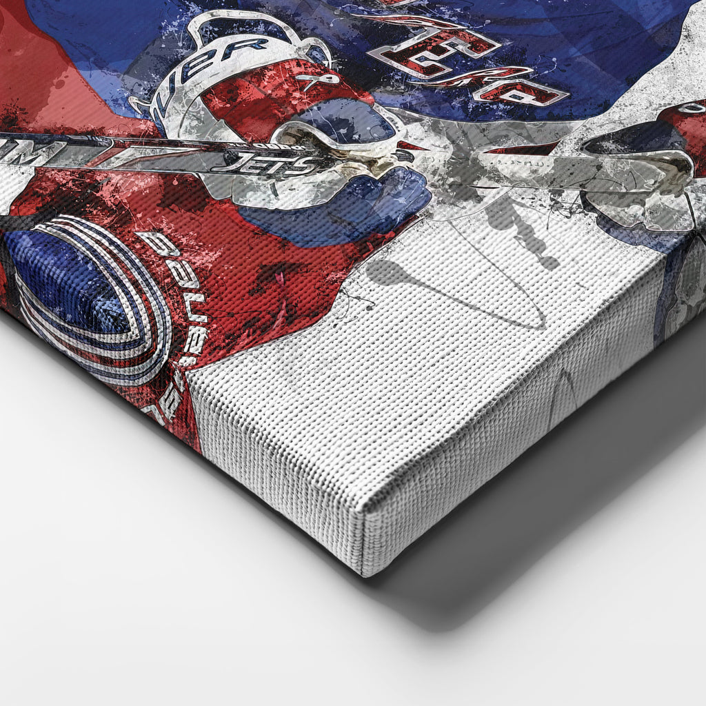 Mika Zibanejad Canvas Art – New York Rangers Wall Decor