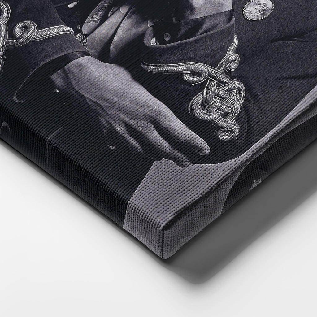 Jimi Hendrix Smoking Canvas Print – Iconic Guitarist Wall Art for Home Decor