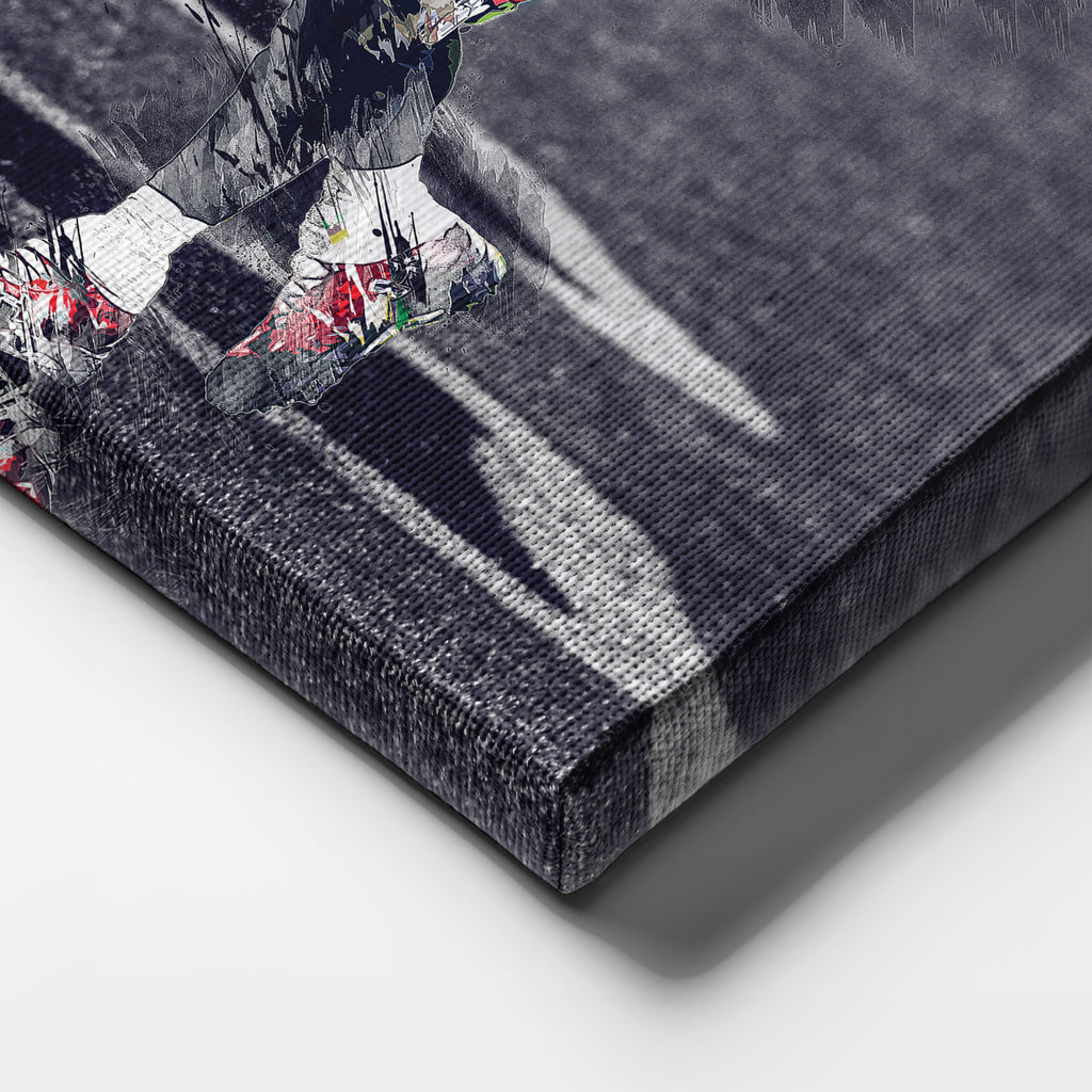 Tom Brady Canvas Art – Buccaneers Spiking Ball Decor