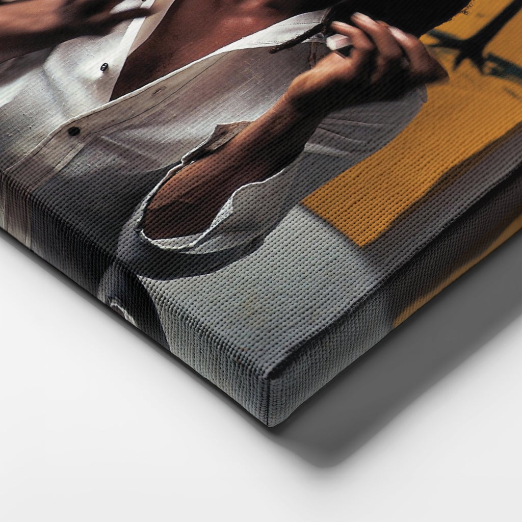 Bob Marley Smoking Canvas – Reggae Wall Art for Home Decor