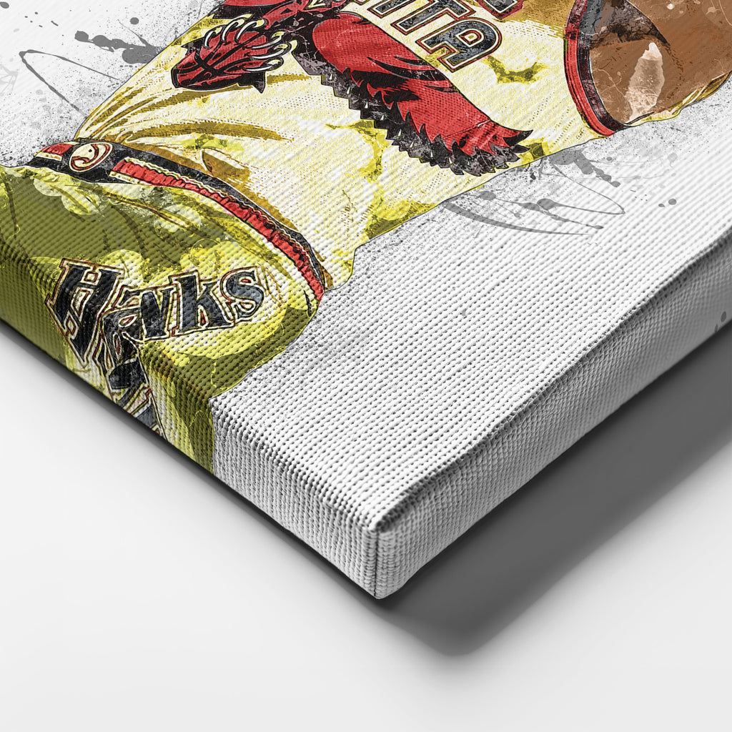 Trae Young Canvas Art – Atlanta Hawks Wall Decor