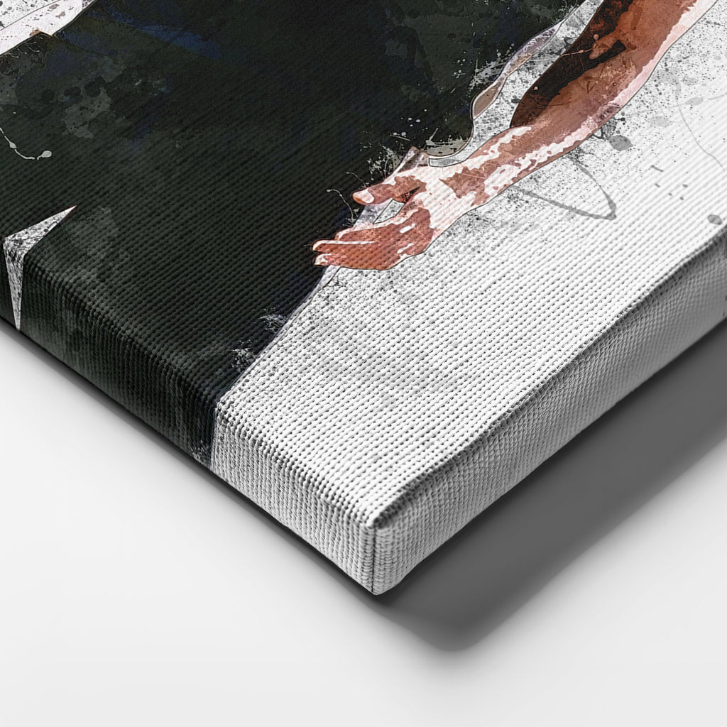 Tim Duncan & David Robinson Canvas Art – San Antonio Spurs Wall Decor