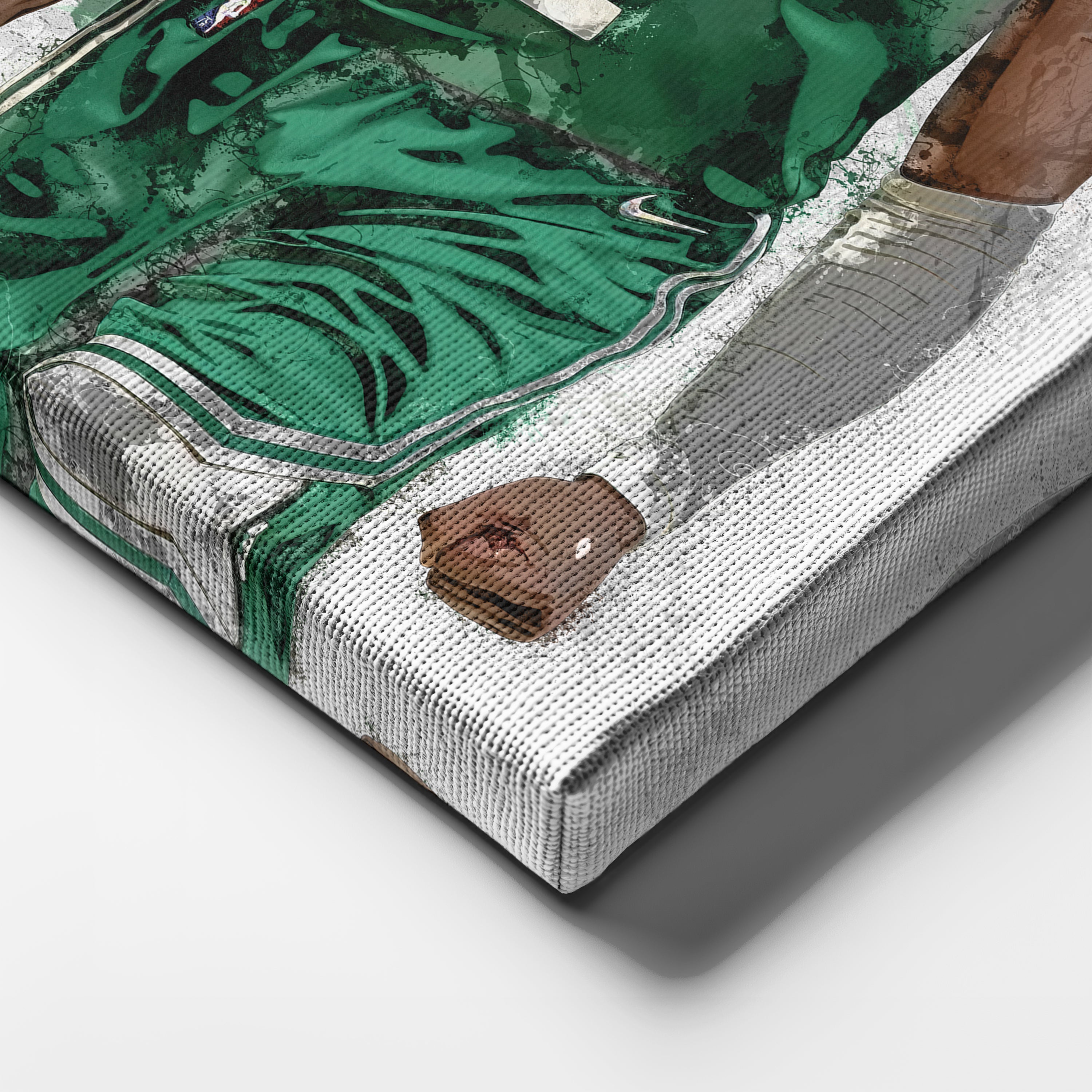 Jaylen Brown Canvas Art – Boston Celtics Wall Decor