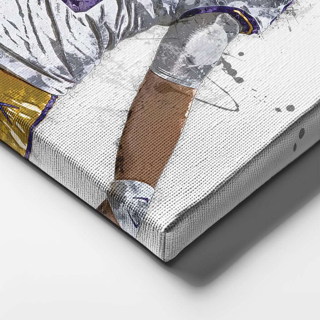 Joe Burrow & Ja'Marr Chase Canvas Art – LSU Tigers Wall Decor