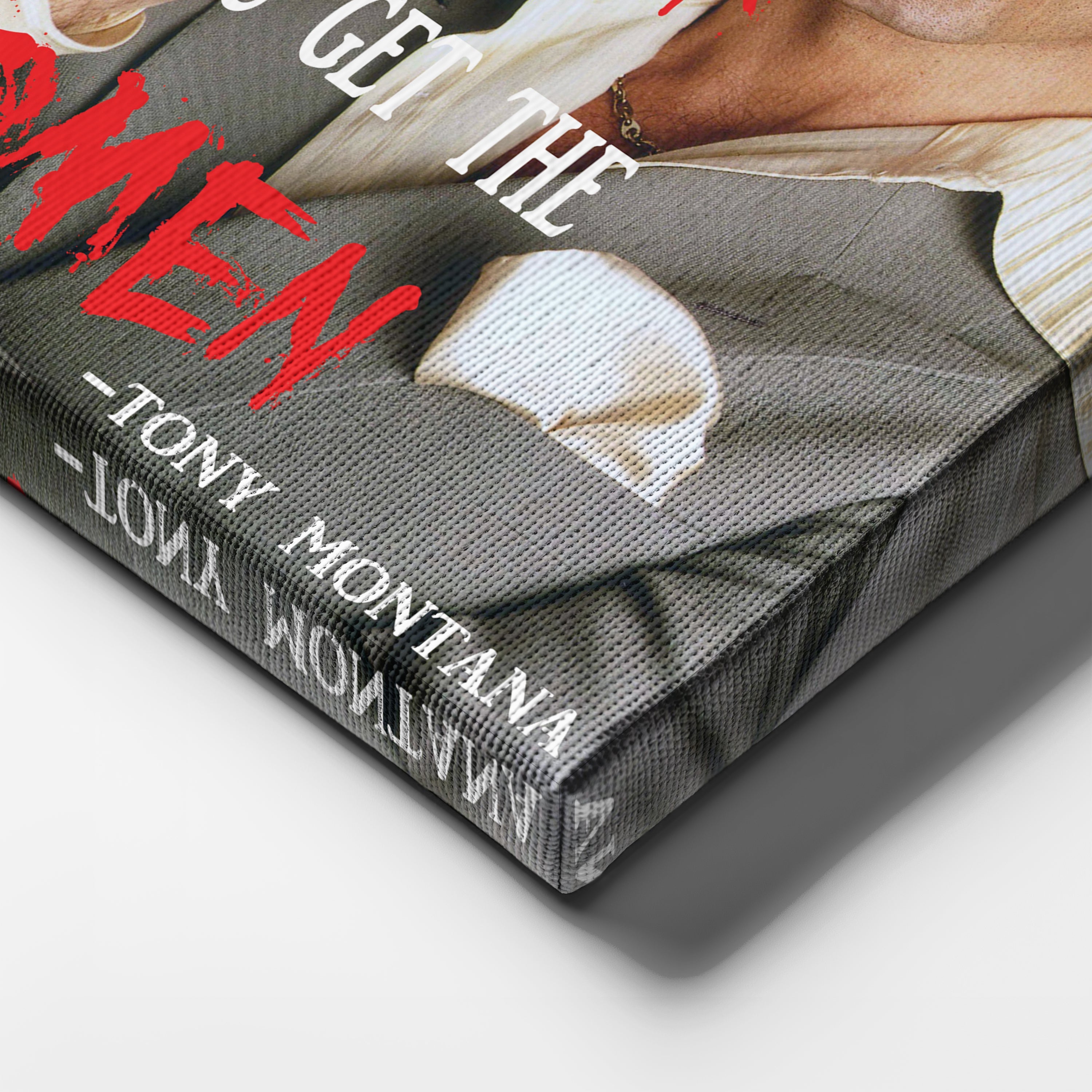 Scarface Quote Canvas Art – Tony Montana Wall Decor