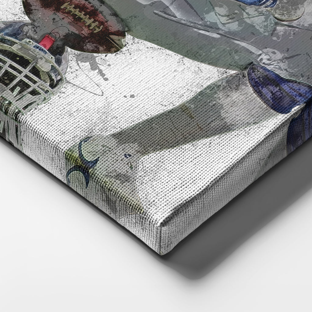 Lawrence Taylor Canvas Art – New York Giants Wall Decor