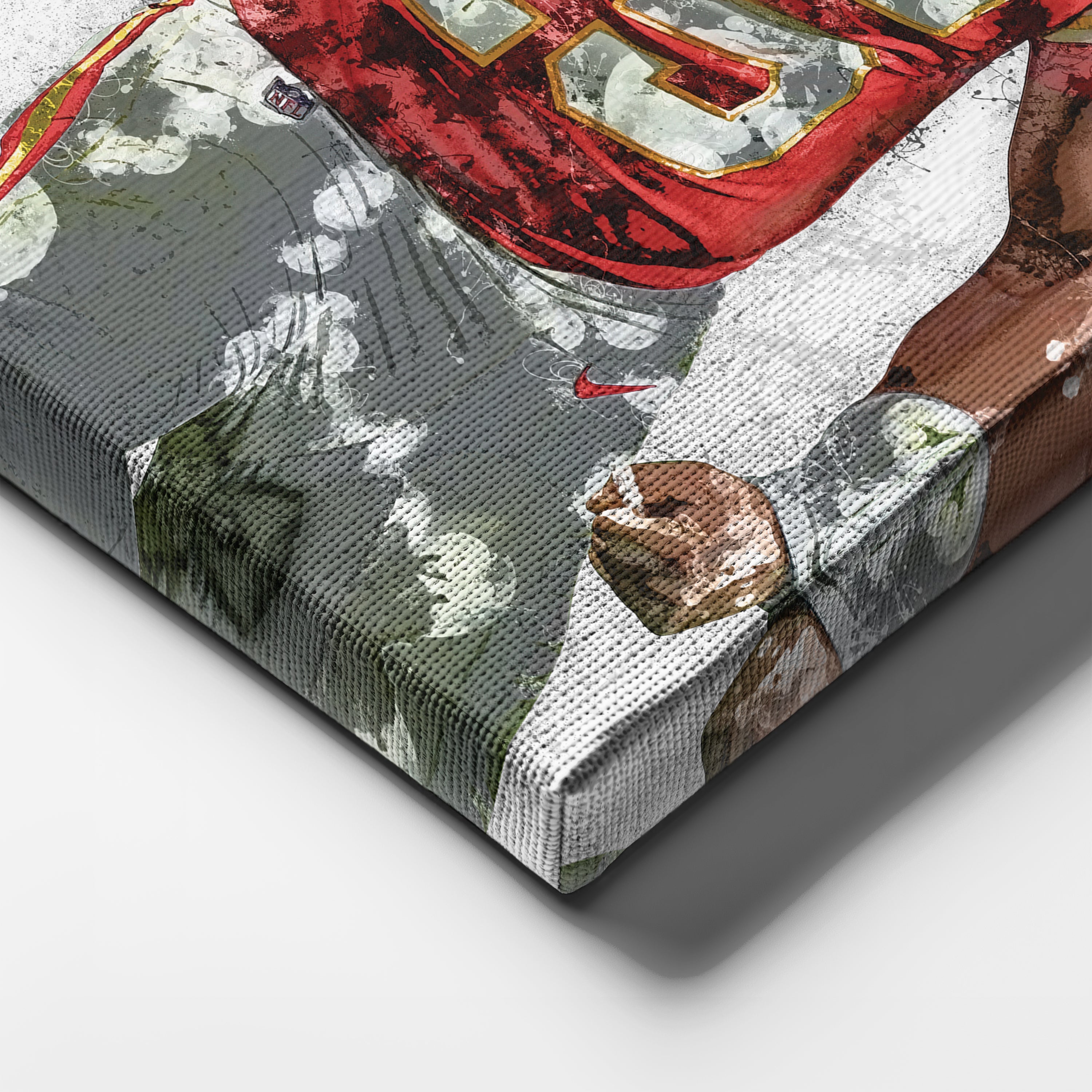 Patrick Mahomes Canvas Art – Kansas City Chiefs Wall Decor