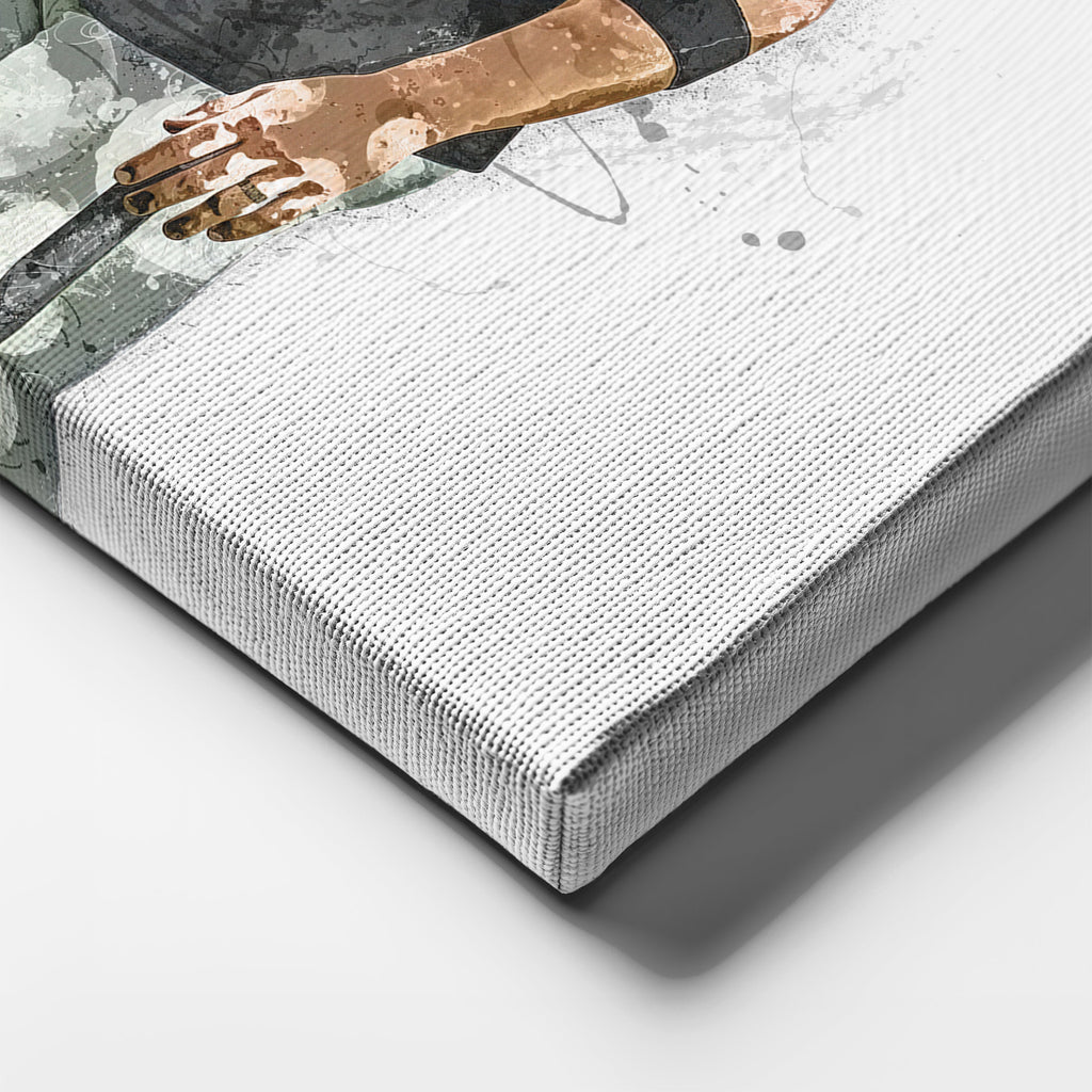 Derek Carr & Davante Adams Canvas Art – Las Vegas Raiders Wall Decor