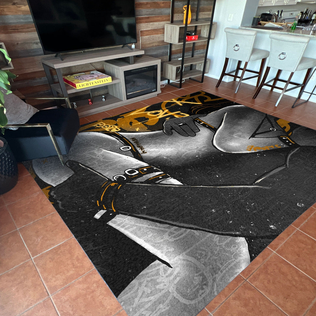 Come To Daddy Monochrome Sensual Rug