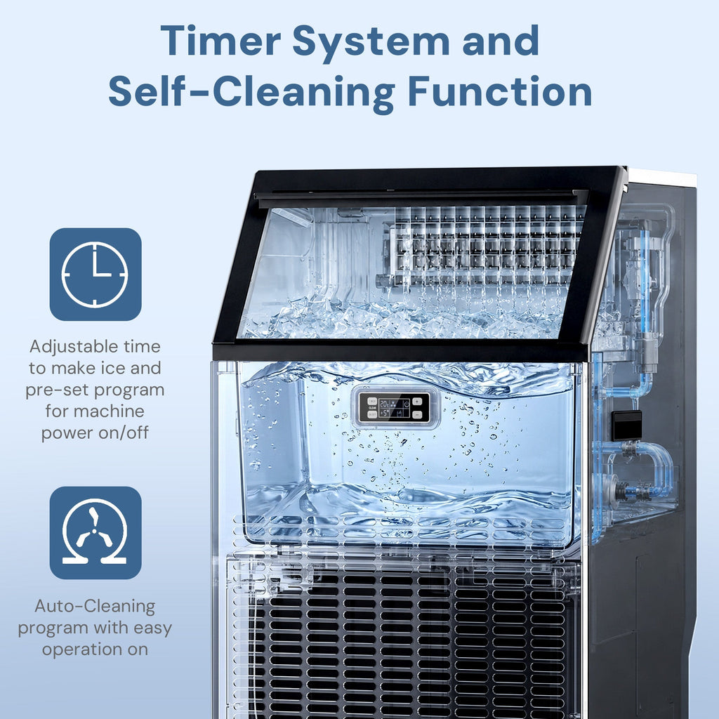 100LBS/200LBS/265LBS  Freestanding Commercial Ice Maker Z5845A