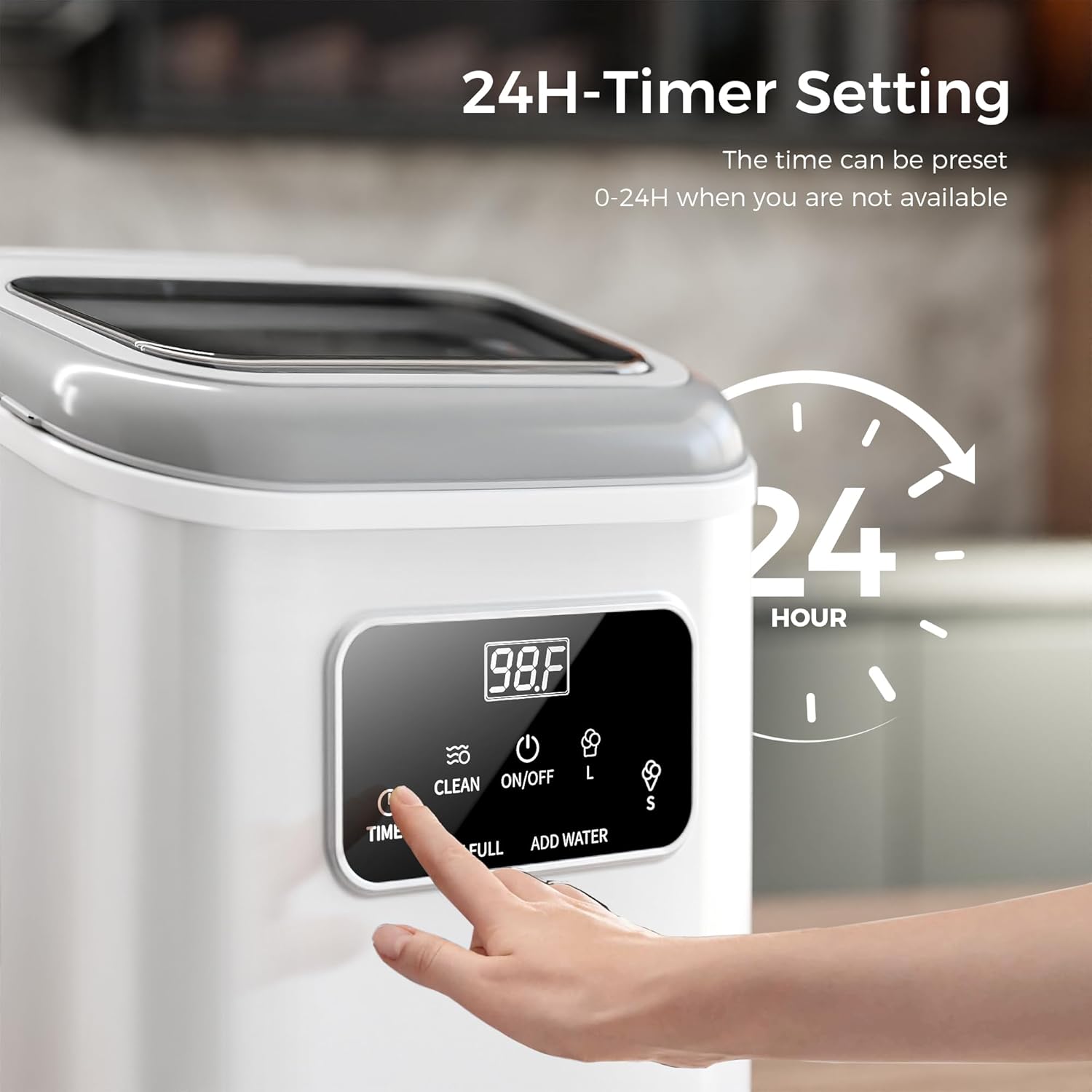 Countertop Ice Maker 9 Bullet Ice Cubes in 6 Mins,  Z5812K