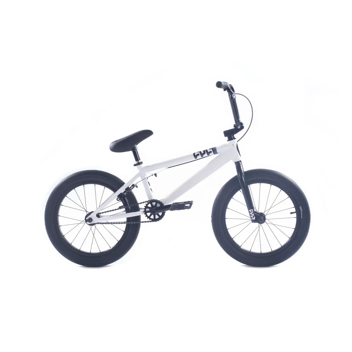 Cult 2025 Juvenile 18″ Complete BMX Bike - White