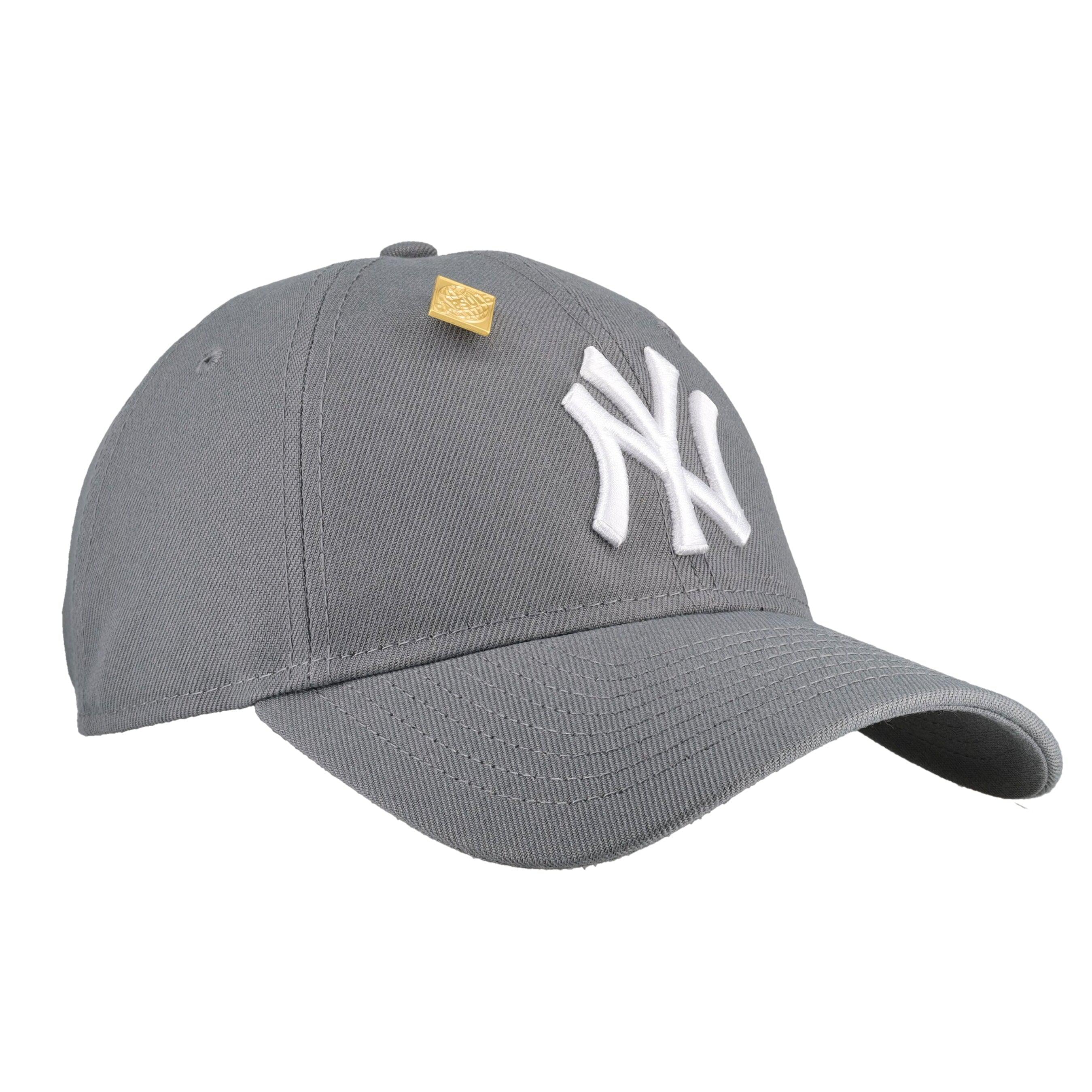 New York Yankees New Era 9Twenty Adjustable Hat (Storm Grey)