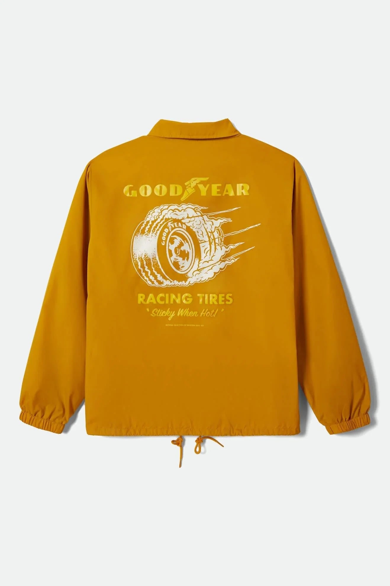 Brixton Goodyear Slick Nugget Gold Wind Breaker Jacket