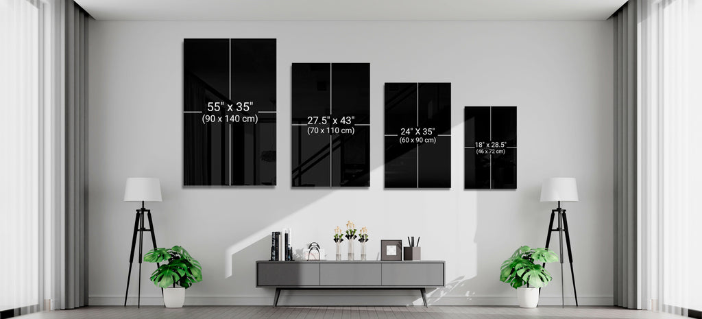 Gray City Landscape Glass Wall Art