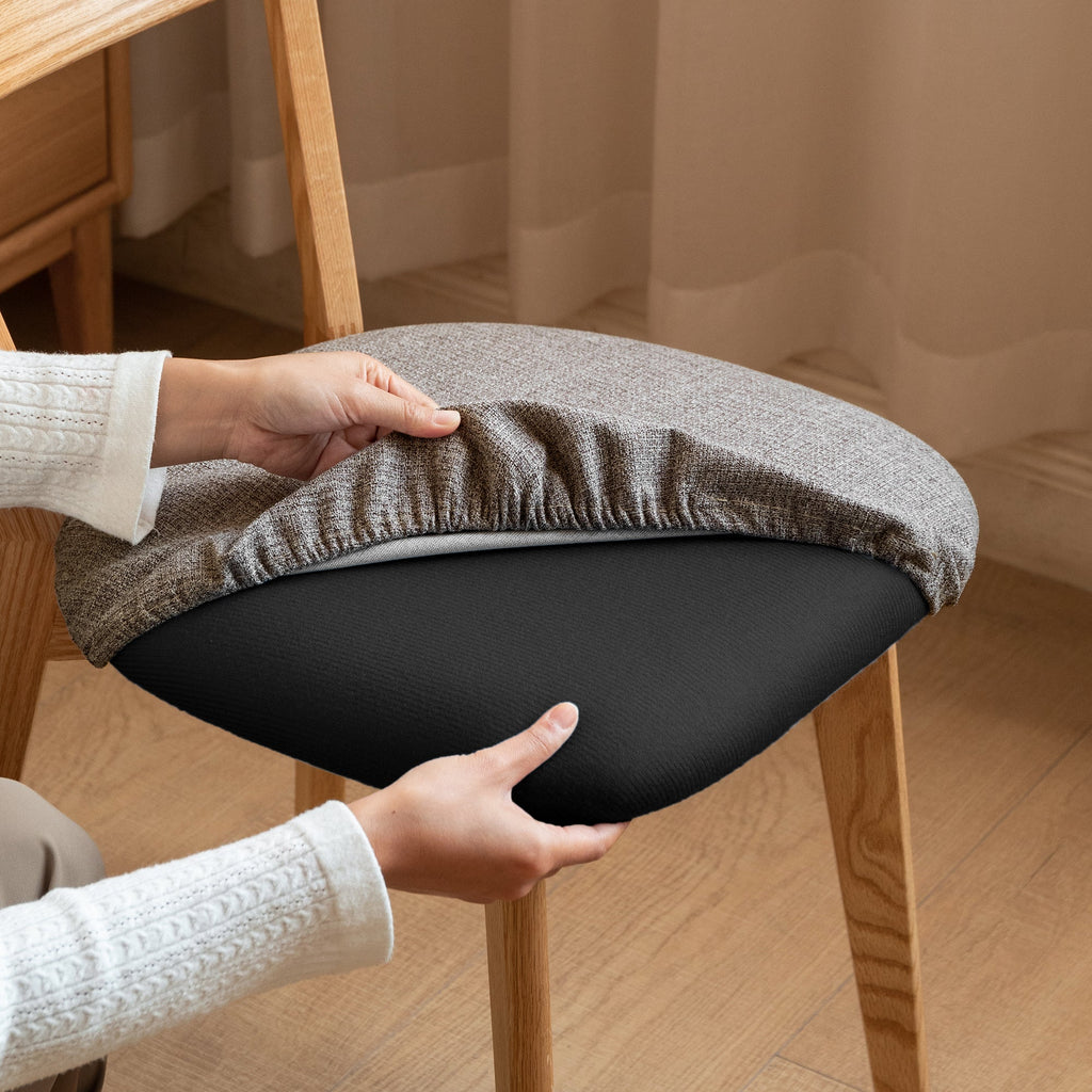 (Set of 2 pcs) Dining Chair Wooden FAS Grade Oak Natural Wood Made in North America 100% Dirt-free Wood Chair Solid Chair Table Chair Wooden Living Room Chair Simple And Natural 47.5 * 55.5 * 78cm