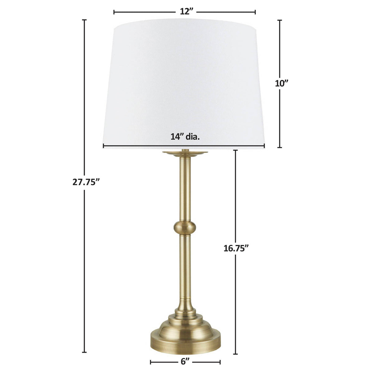 Table Lamp 28'H