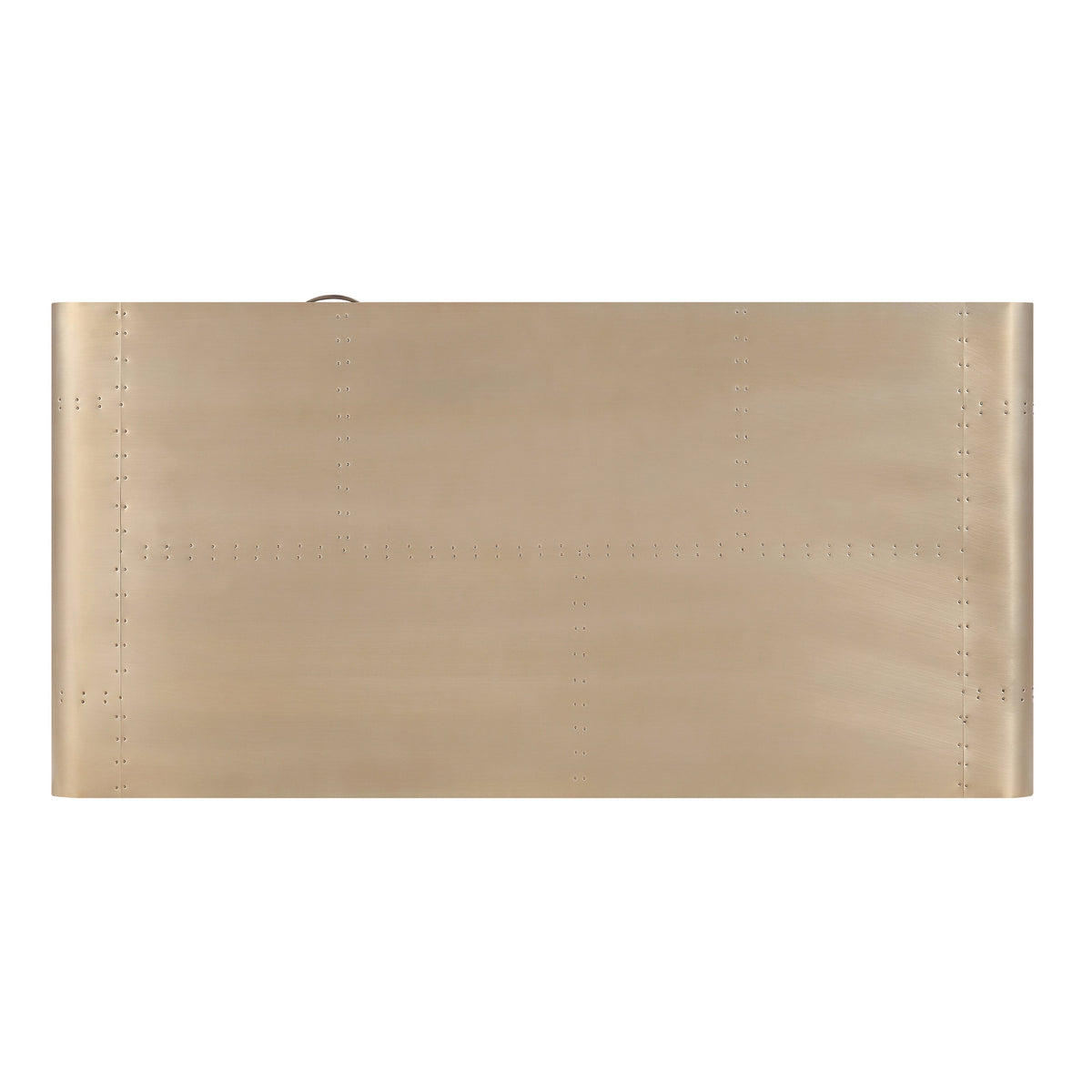 Gold Aluminum and Grey Writing Desk with X Shape Metal Base