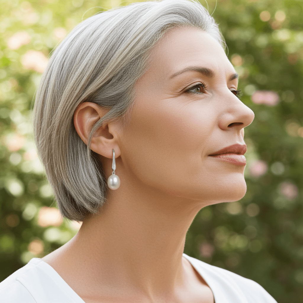 Elegant 925 Sterling Silver Pearl Drop Earrings – Hypoallergenic & Rhodium-Plated for Sensitive Skin | Amtikiss Casuals