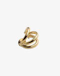 Ellen Sculptural Triple Loop Gold Ear Cuff