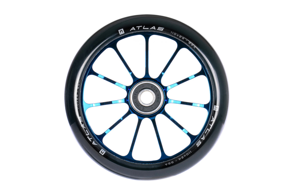 Ethic DTC Atlas "8 STD" Wheels 88a 110mm - Chrome Blue