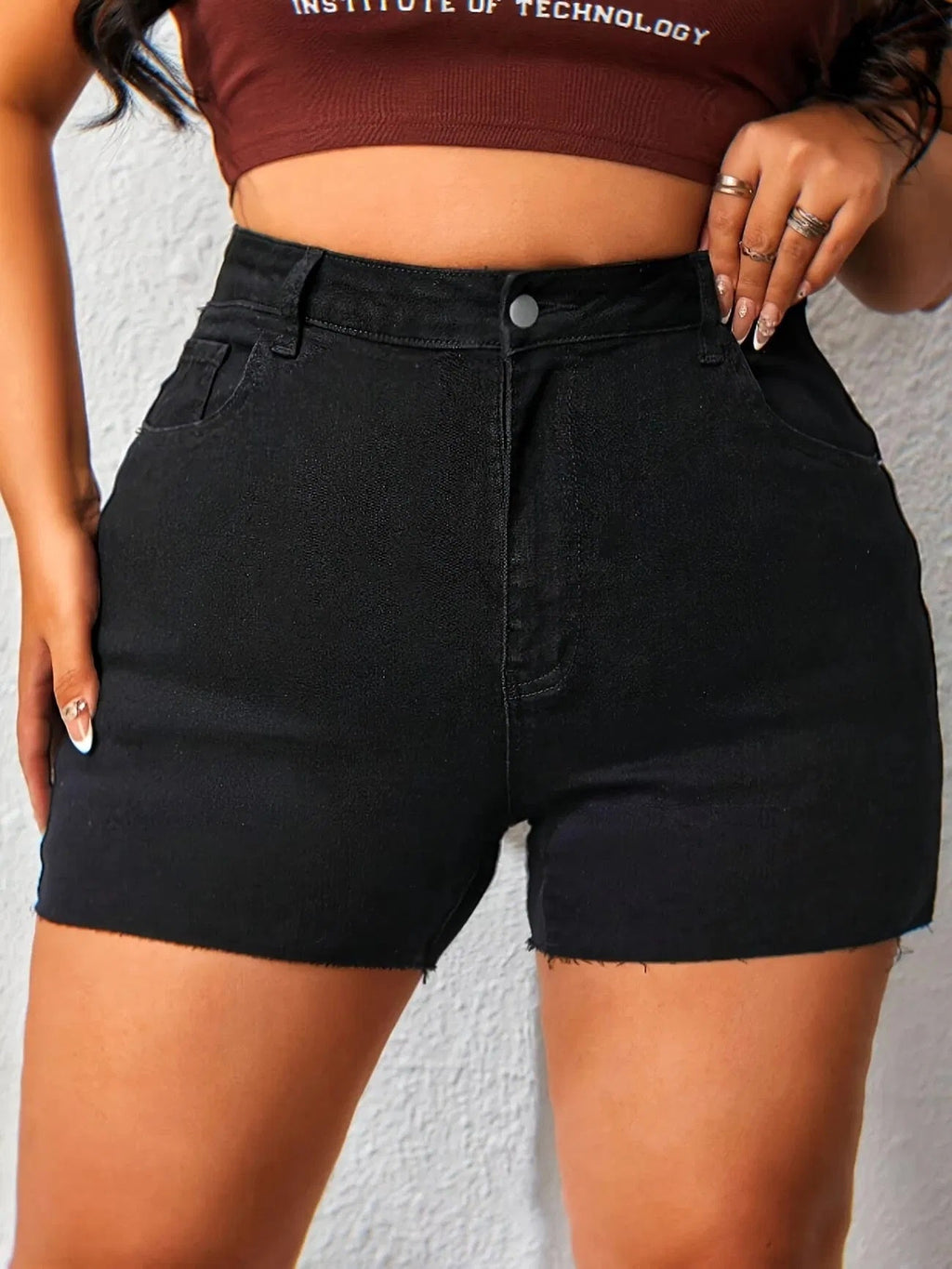 Women’s High Waist Denim Shorts