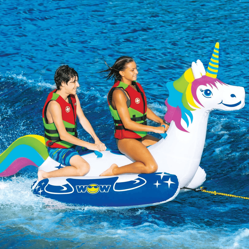 WOW Watersports Unicorn 1 or 2 Person Inflatable Towable Tube