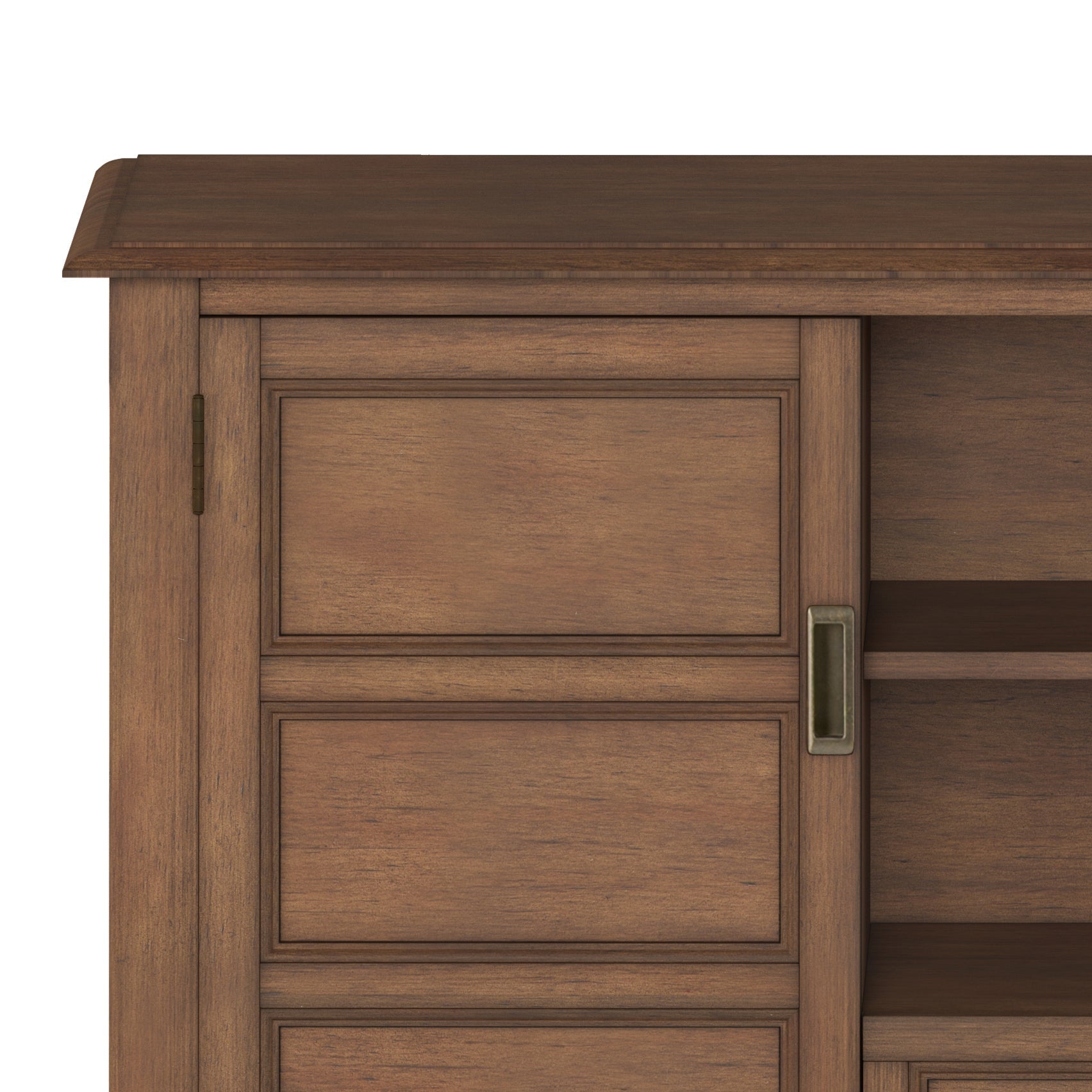 Burlington - Tall TV Media Stand - Rustic Natural Aged Brown