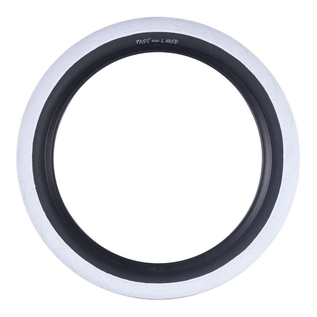 Cult BMX Fast and Loose Walsh Pool Tire 20″ - White