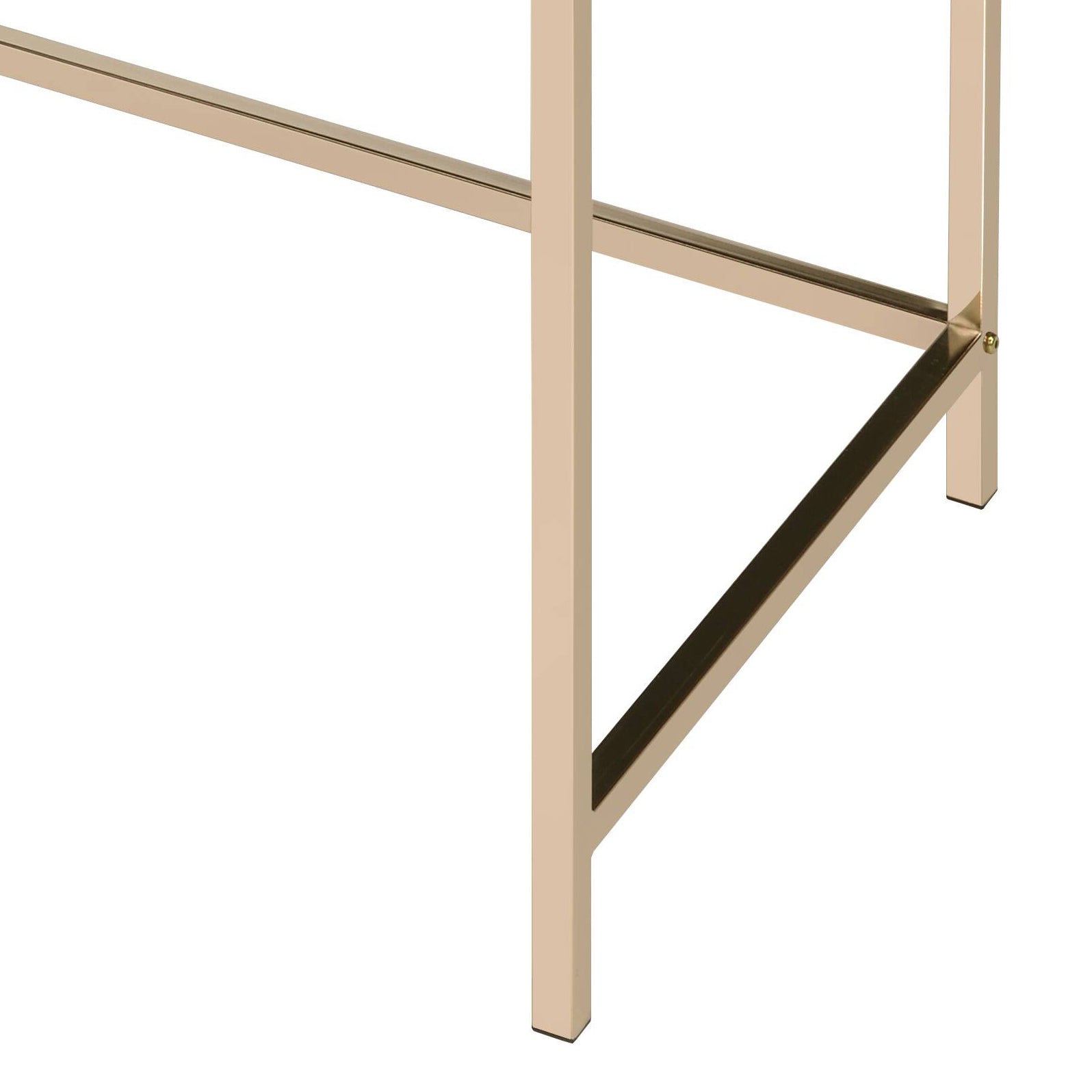 Ottey Black High Gloss & Gold Finish Writing Desk