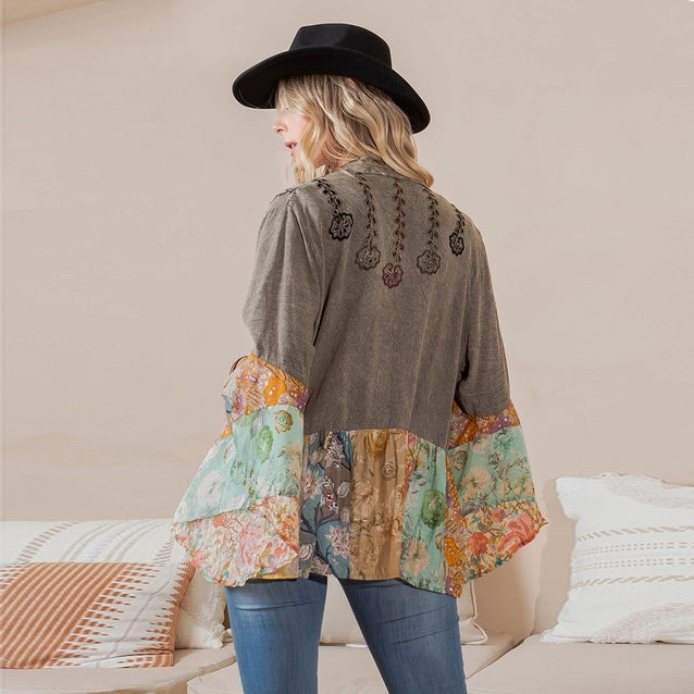 Young Threads Vintage Bohemian : Patchwork Shirt