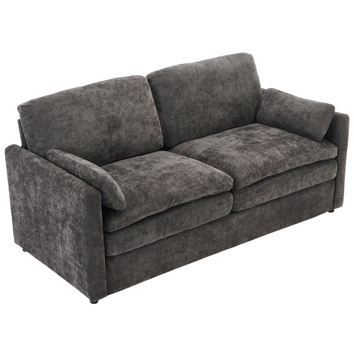 68.1' Cozy Upholstered Loveseat Sofa Oversized Comfy Comfy Cloud Sofa Double Cushion Loveseat Sofa Plush Cushion Sofa Couch for Living Room, Grey