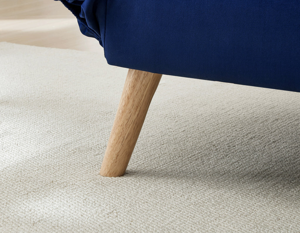 72.8''Futon Sofa Bed, Sleeper Sofa, Small Couch with Adjustable Armrests, Adjustable Recliner Sleeper Sofa Bed for Living Room, Bedroom, Apartment, Navy Blue