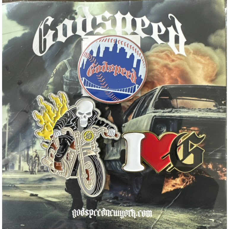 Godspeed New York 3 Piece Pin Pack