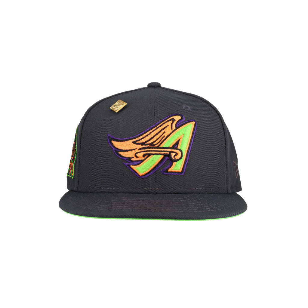 Anaheim Angels 50th Anniversary Patch Grey New Era 59Fifty Fitted Hat